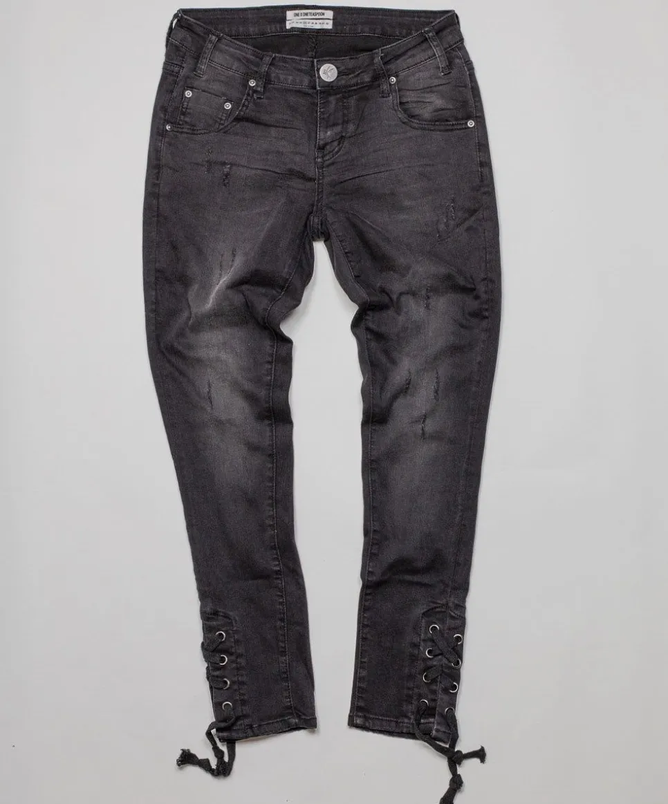 Denim Jeans|ONE TEASPOON Black Paris Tie Side Freebirds Ii