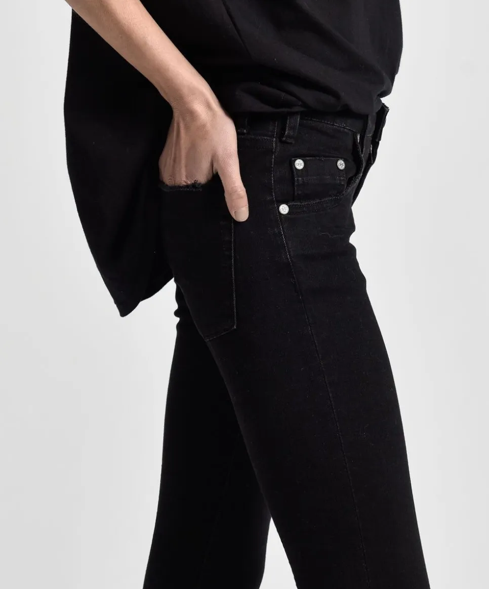 Denim Jeans|ONE TEASPOON Black Punk Freebirds Ii Low Waist Skinny Jeans