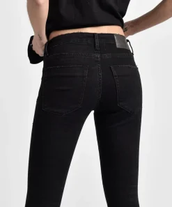 Denim Jeans|ONE TEASPOON Black Punk Freebirds Ii Low Waist Skinny Jeans