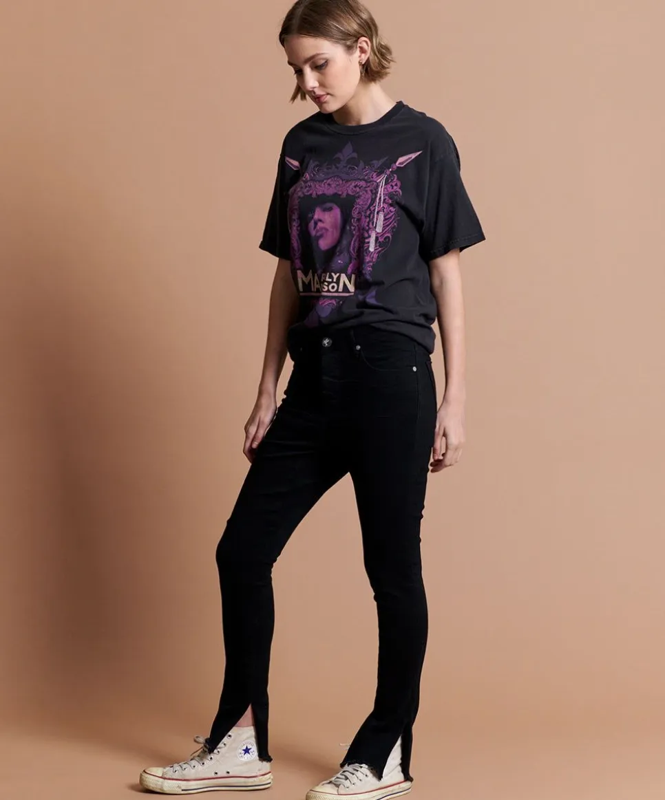 Denim Jeans|ONE TEASPOON Black Punk Kidds Drop Crotch Skinny Jeans