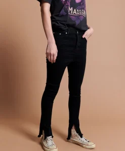 Denim Jeans|ONE TEASPOON Black Punk Kidds Drop Crotch Skinny Jeans