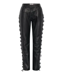 Bottoms|ONE TEASPOON Blacklight Leather Lace Up Pants