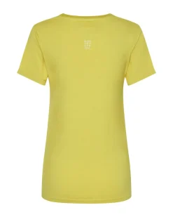 Graphic Tees|ONE TEASPOON Blazing Yellow Logo Fitted Tee