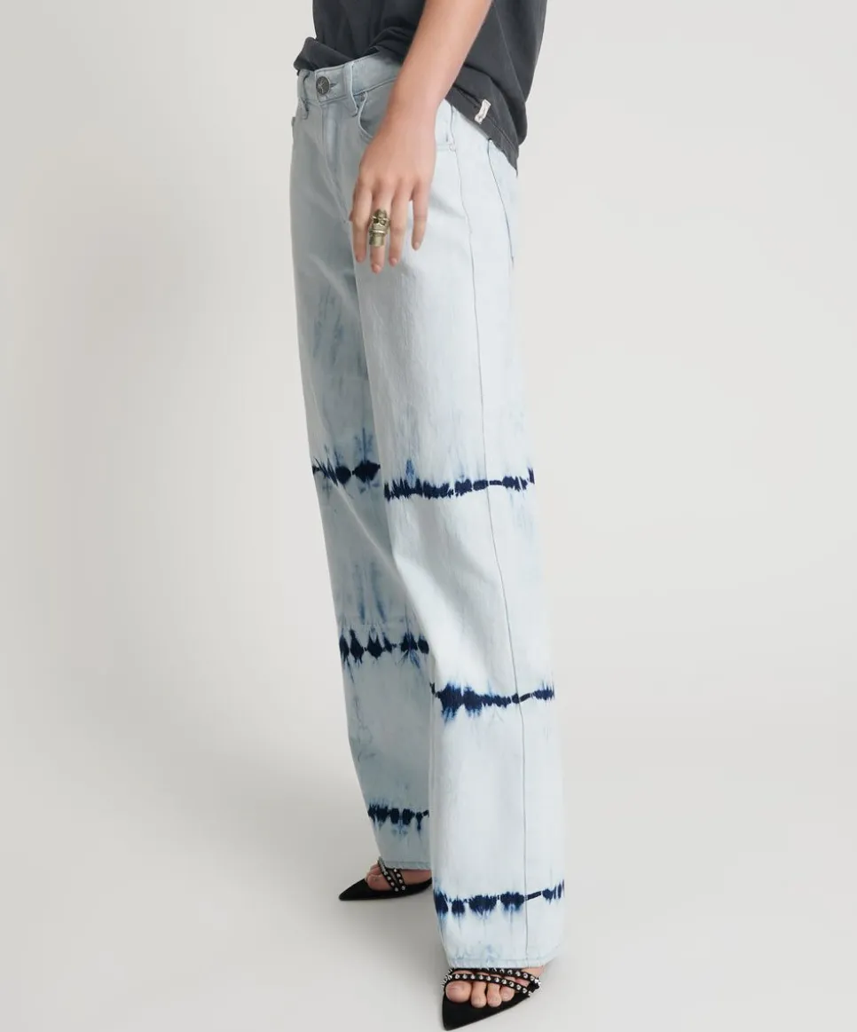 Denim Jeans|ONE TEASPOON Bleached Out Jackson Mid Waist Wide Leg Jeans