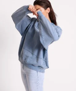 Hoodies And Sweats|ONE TEASPOON Blue Acid Retro Crew Sweater