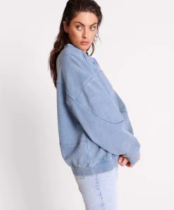 Hoodies And Sweats|ONE TEASPOON Blue Acid Retro Crew Sweater