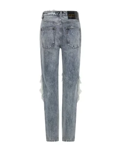 Denim Jeans|ONE TEASPOON Blue Blossom Super Messed Up High Waist Awesome Baggies Jeans