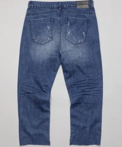 Denim Jeans|ONE TEASPOON Blue Cult Hooligans Low Waist Relaxed Straight Leg Jeans