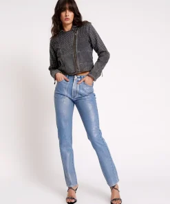 Denim Jeans|ONE TEASPOON Blue Future Awesome Baggies High Waist Straight Leg Jeans