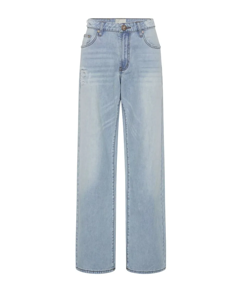 Denim Jeans|ONE TEASPOON Blue Latte Lowrider Wide Leg Jeans