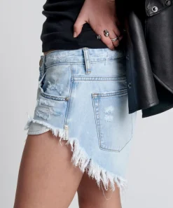 Denim Shorts|ONE TEASPOON Blue Latte Rollers Denim Shorts
