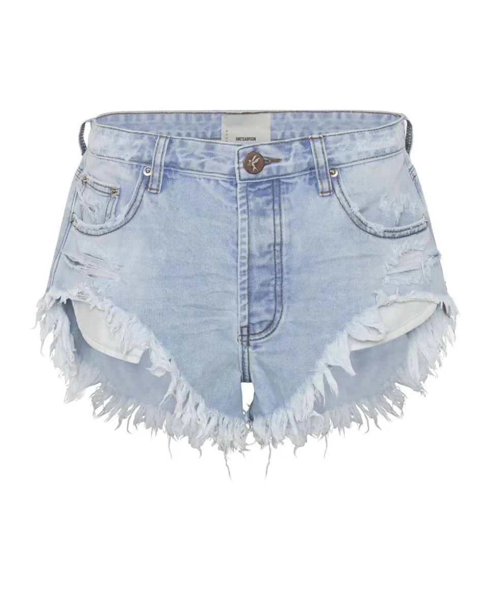 Denim Shorts|ONE TEASPOON Blue Latte Rollers Denim Shorts