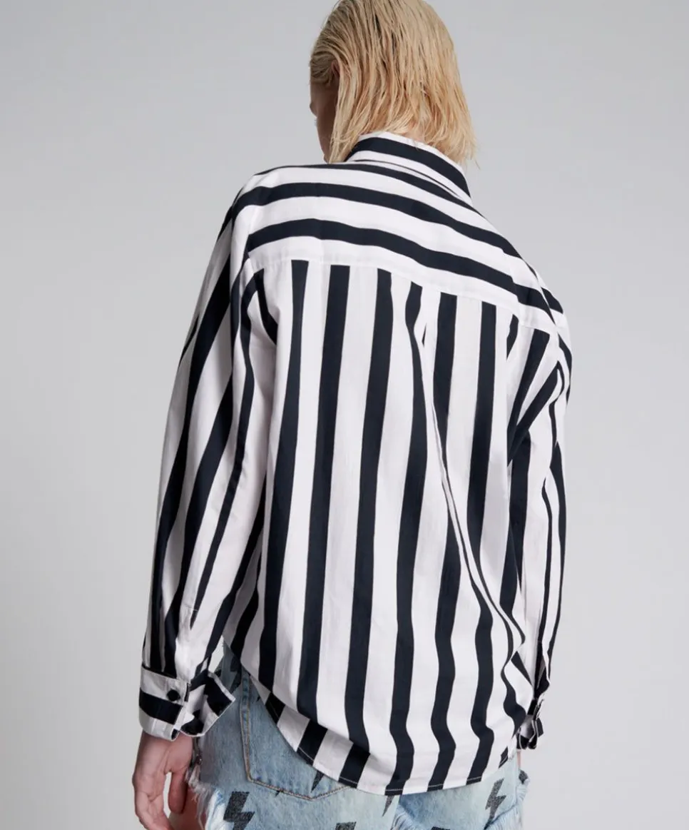 Denim Shorts|ONE TEASPOON Blue Lightning Le Wolves Mid Length Denim Shorts