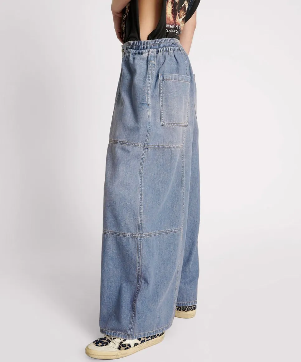 Denim Jeans|ONE TEASPOON Blue Lilac Palazzo Jeans