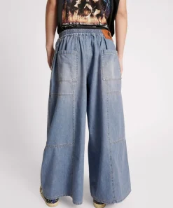Denim Jeans|ONE TEASPOON Blue Lilac Palazzo Jeans