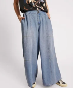 Denim Jeans|ONE TEASPOON Blue Lilac Palazzo Jeans