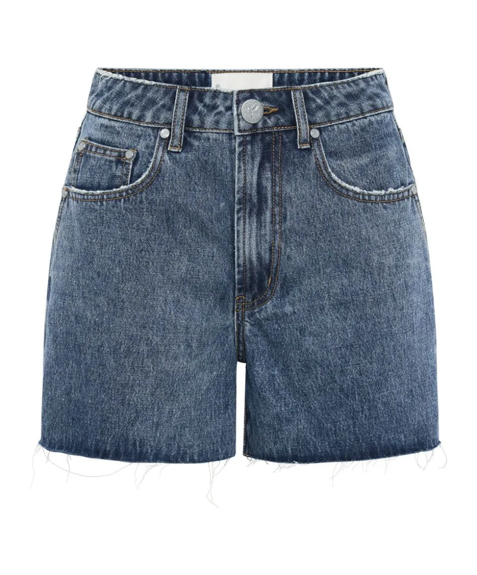 Denim Shorts|ONE TEASPOON Blue Love Legends High Waist Mom Fit Shorts