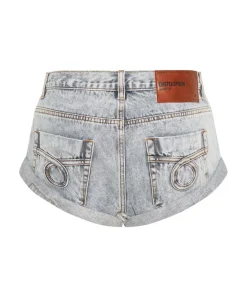 Denim Shorts|ONE TEASPOON Blue Malt Le Loop Bandits Low Waist Denim Shorts