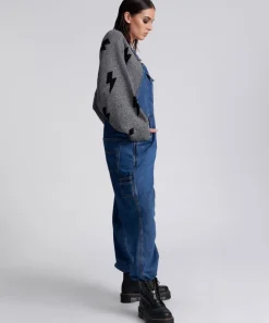 Denim Jumpsuits|ONE TEASPOON Blue Night Stanton St Oversized Overalls