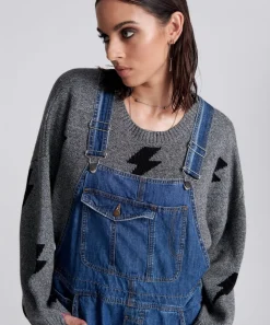 Denim Jumpsuits|ONE TEASPOON Blue Night Stanton St Oversized Overalls