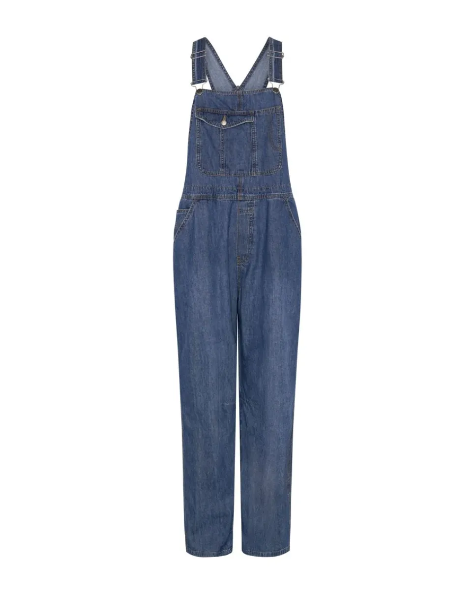 Denim Jumpsuits|ONE TEASPOON Blue Night Stanton St Oversized Overalls