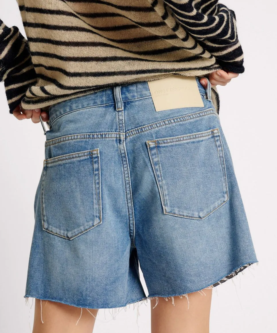 Denim Shorts|ONE TEASPOON Blue Rapture Super Relaxed Shaker Denim Shorts