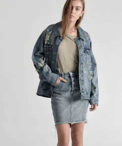 Denim Skirts|ONE TEASPOON Blue Society 2020 High Waist Denim Skirt