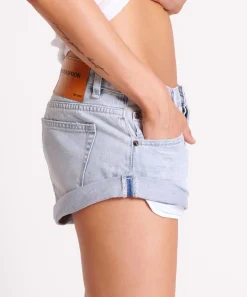 Denim Shorts|ONE TEASPOON Blue Space Bandit Low Waist Denim Shorts