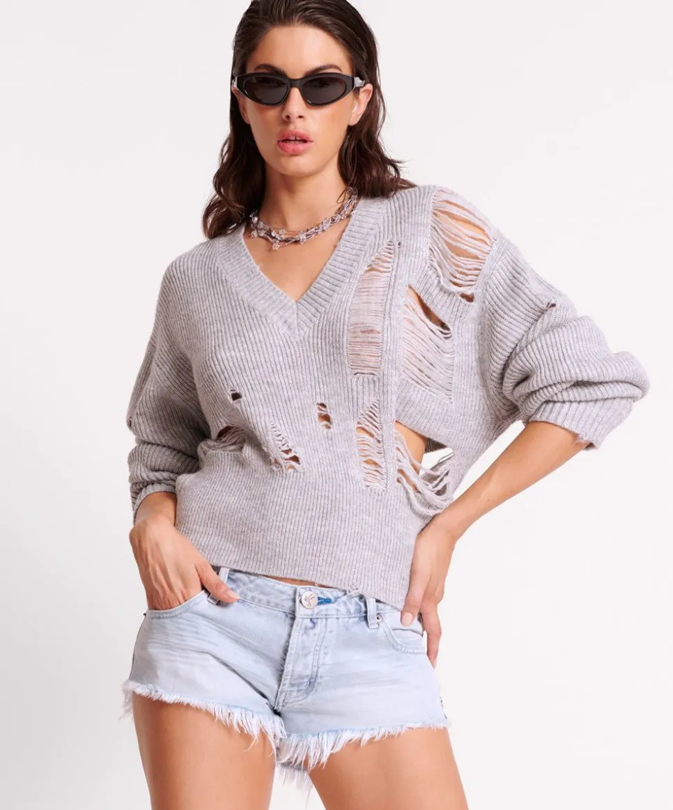 Denim Shorts|ONE TEASPOON Blue Space Bonitas Low Waist Denim Shorts