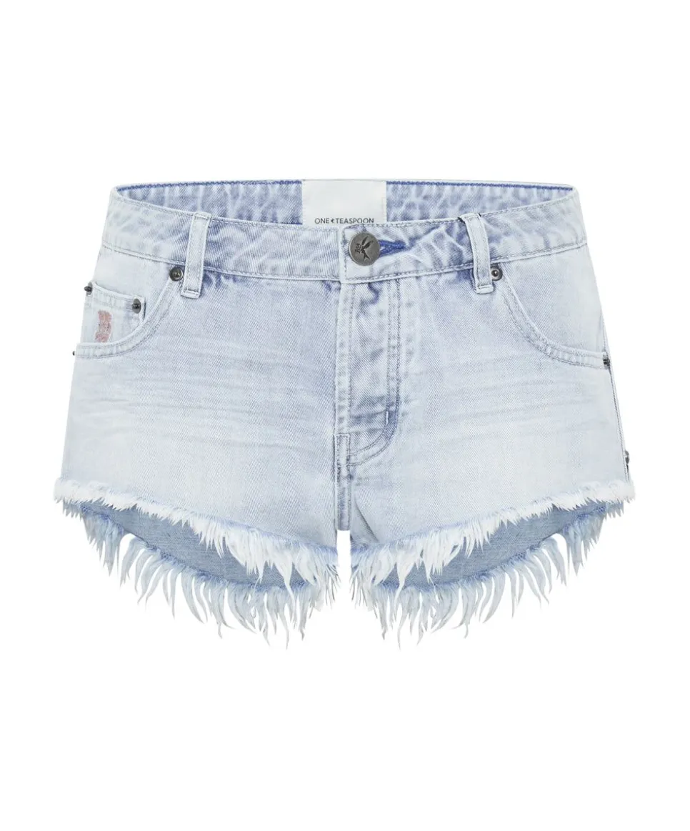 Denim Shorts|ONE TEASPOON Blue Space Bonitas Low Waist Denim Shorts
