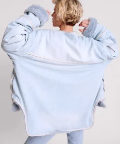Jackets|ONE TEASPOON Blue Space Teddy Throwover Denim Jacket