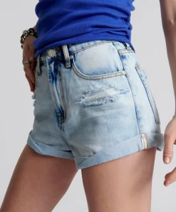 Denim Shorts|ONE TEASPOON Blue Tornado Bandit High Waist Denim Shorts
