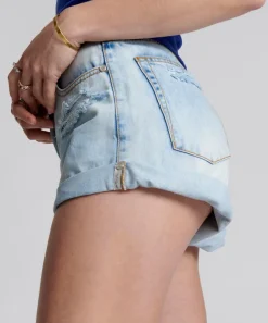 Denim Shorts|ONE TEASPOON Blue Tornado Bandit High Waist Denim Shorts