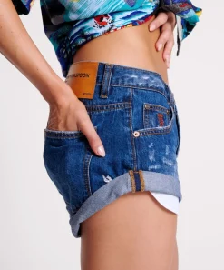 Denim Shorts|ONE TEASPOON Bluemoon Bandit Low Waist Denim Shorts