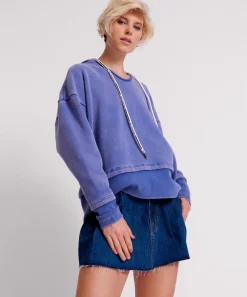 Denim Skirts|ONE TEASPOON Bluemoon Pleated Micro Mini Denim Skirt