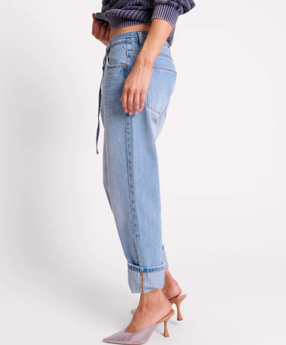 Denim Jeans|ONE TEASPOON Bolt Blue Bandit Low Waist Boyfriend Jeans