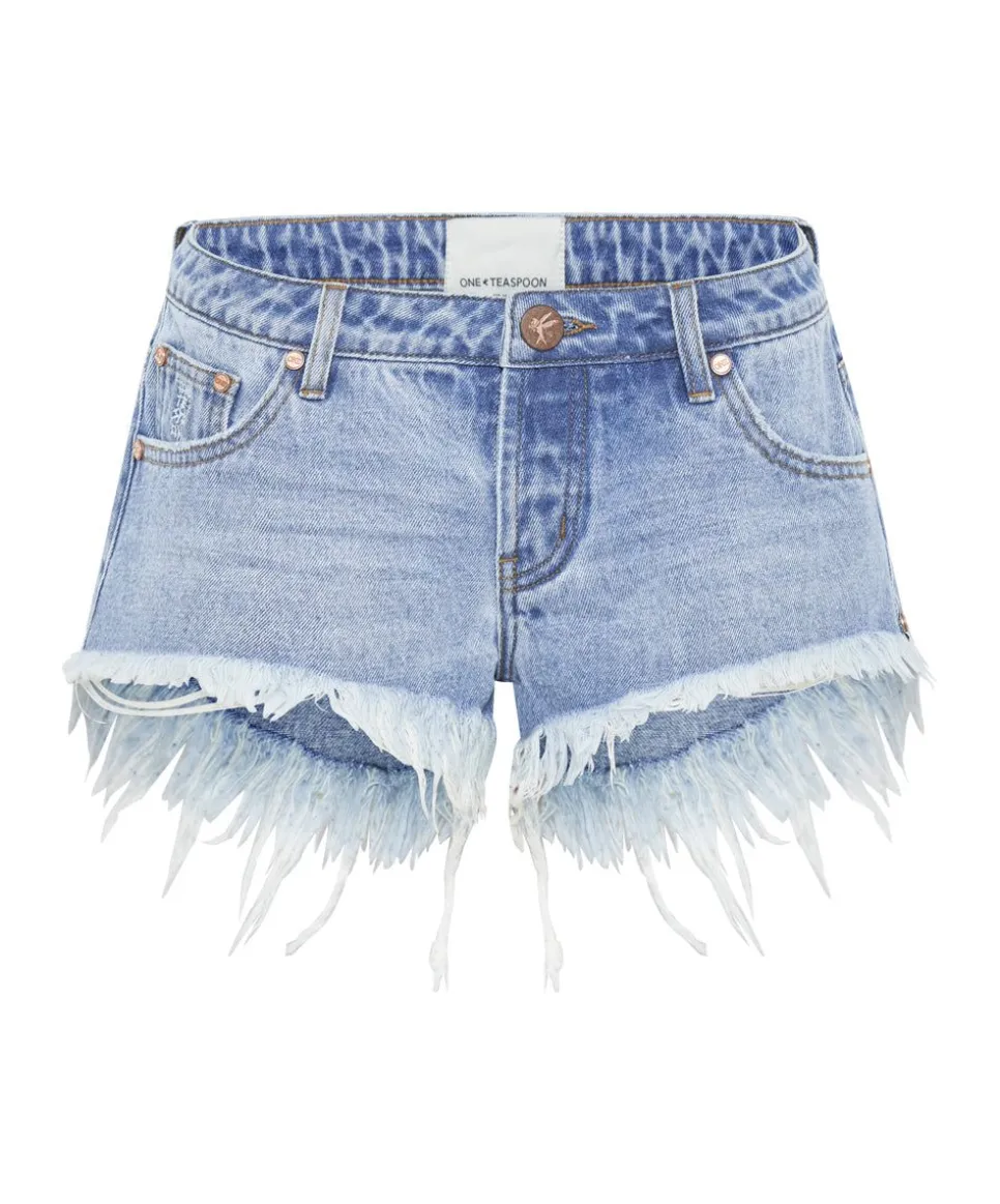 Denim Shorts|ONE TEASPOON Bolt Blue Bonitas Low Waist Denim Shorts