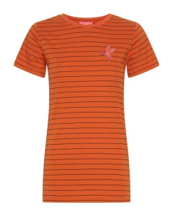 Basic Tees|ONE TEASPOON Bower Bird Embroidered Logo Fitted Tee