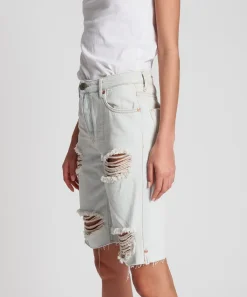 Denim Shorts|ONE TEASPOON Brando Longline Truckers Mid Waist Relaxed Shorts