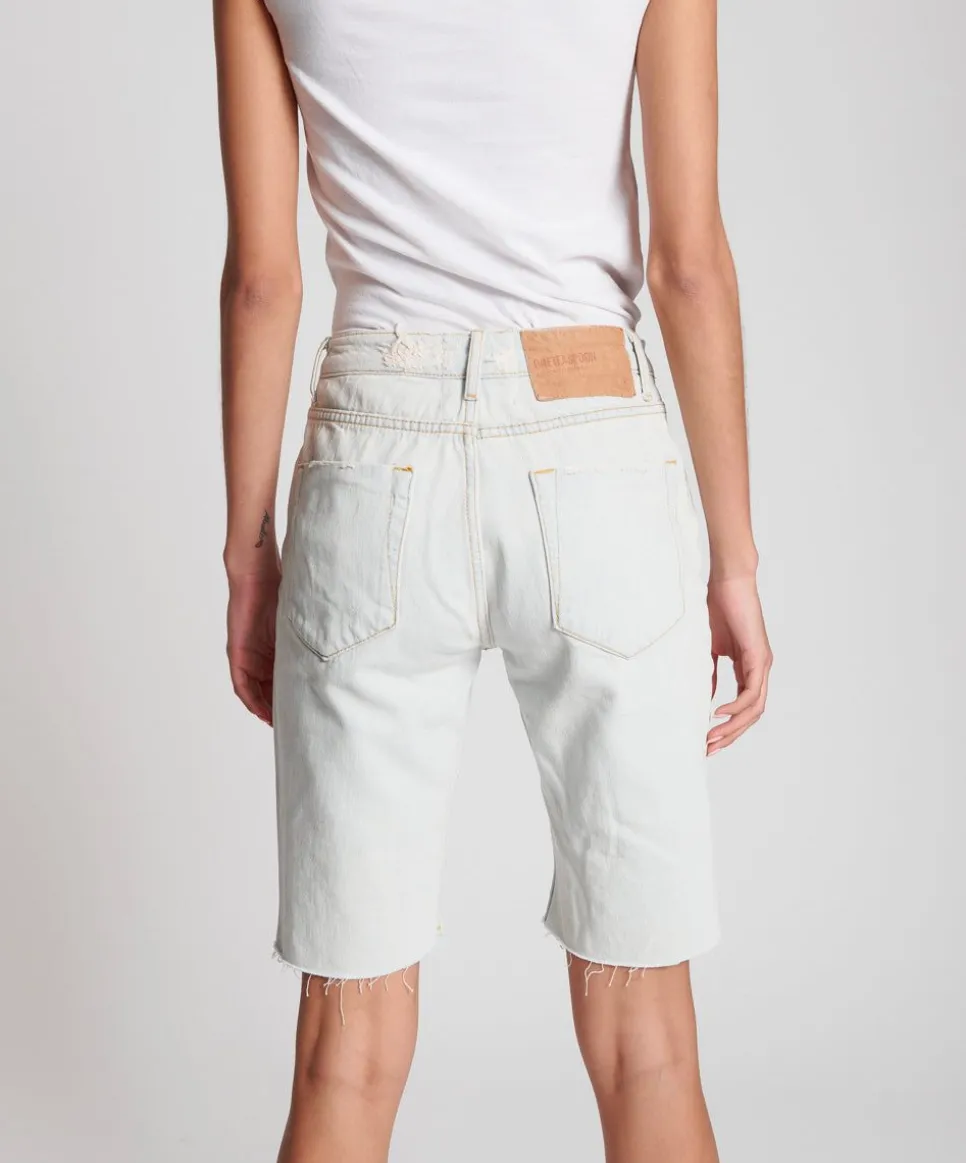 Denim Shorts|ONE TEASPOON Brando Longline Truckers Mid Waist Relaxed Shorts