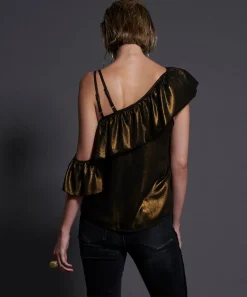 Tops|ONE TEASPOON Bronze Ashley Top