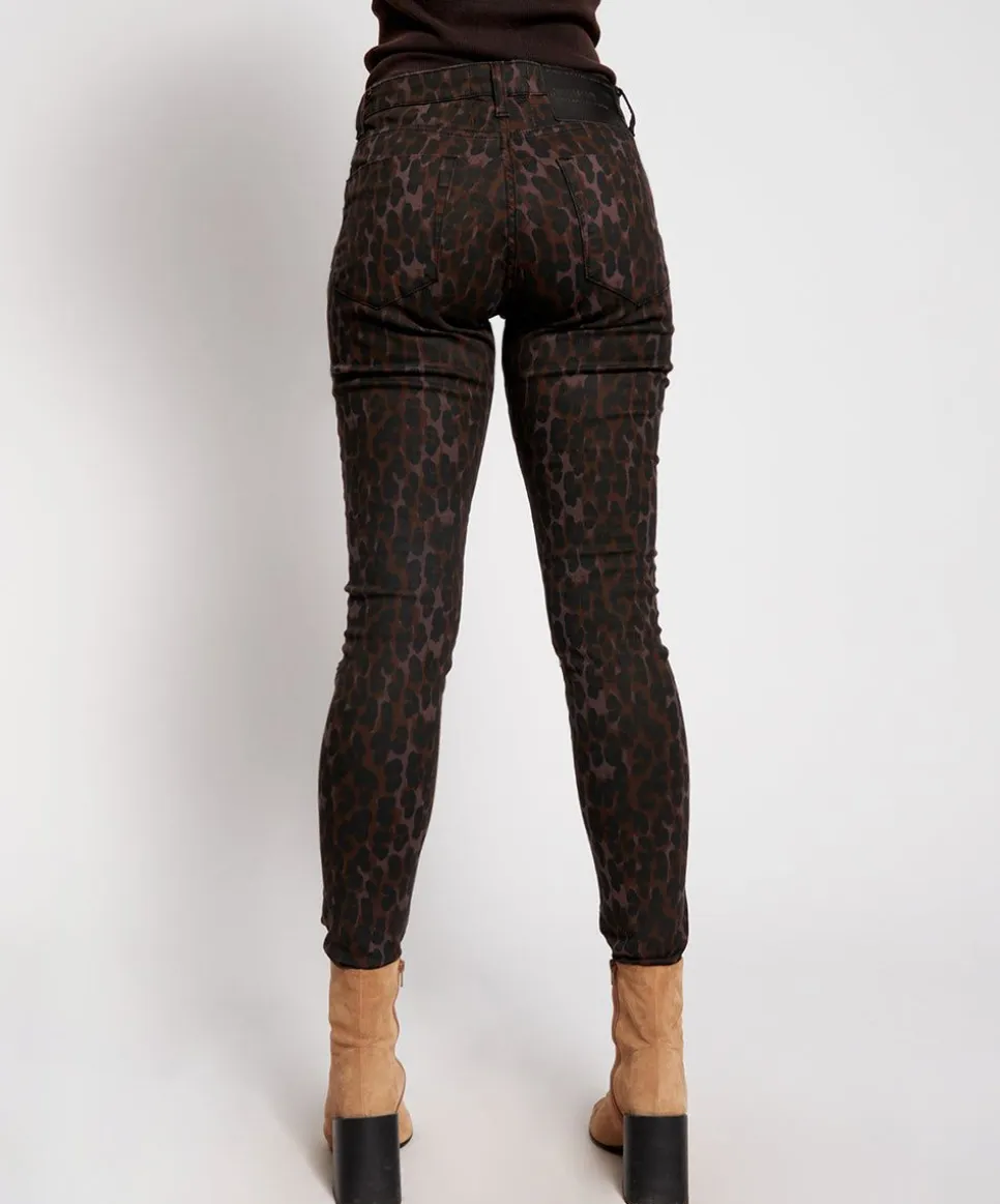 Denim Jeans|ONE TEASPOON Bronze Leopard Freebirds Ii High Waist Skinny Jeans