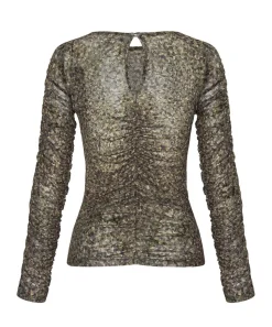 Tops|ONE TEASPOON Camo Night Fever Longsleeve Mesh Top