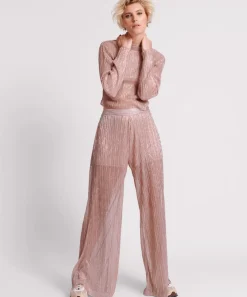 Bottoms|ONE TEASPOON Celestial Rose Plisse Palazzo Pants
