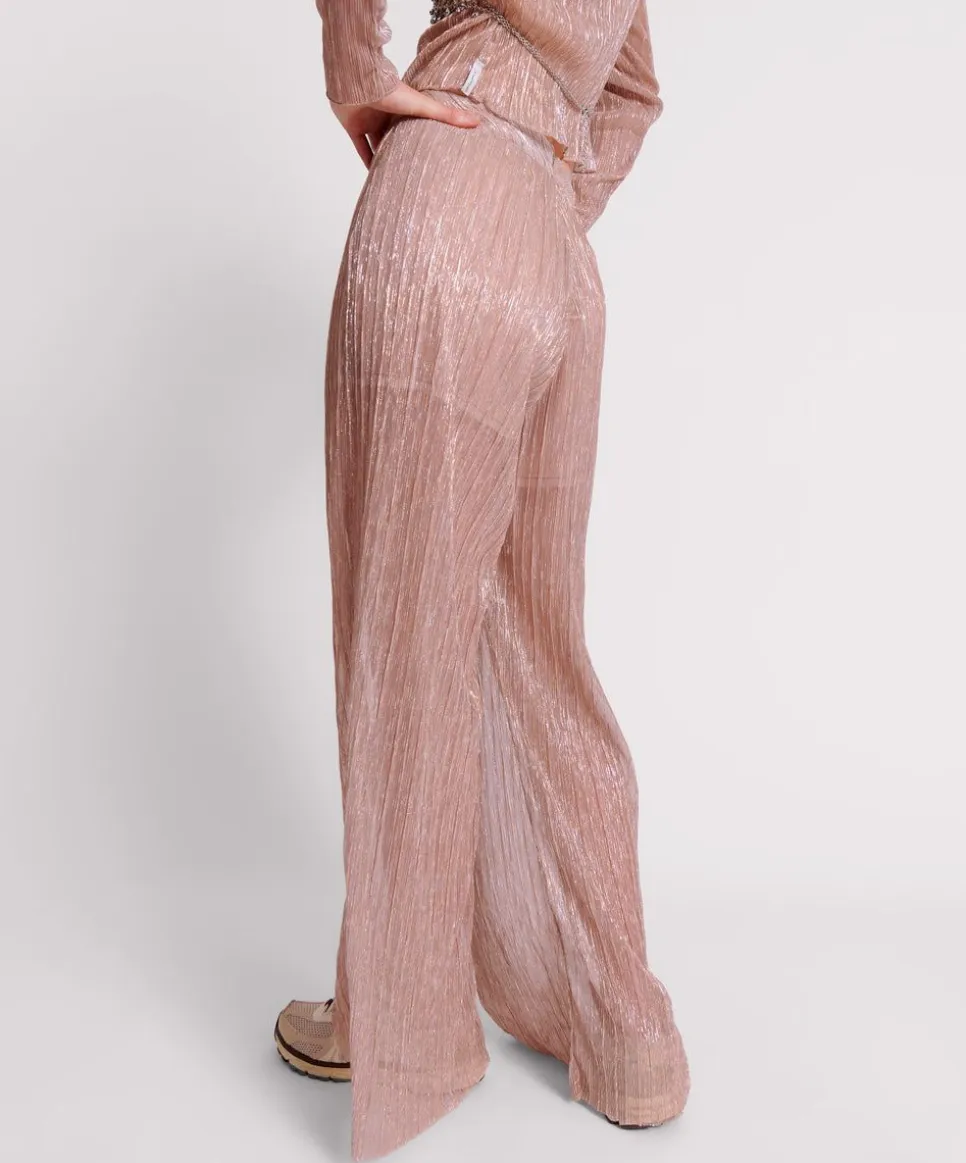 Bottoms|ONE TEASPOON Celestial Rose Plisse Palazzo Pants
