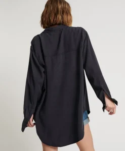 Shirts|ONE TEASPOON Charcoal Cut Off Original Liberty Shirt