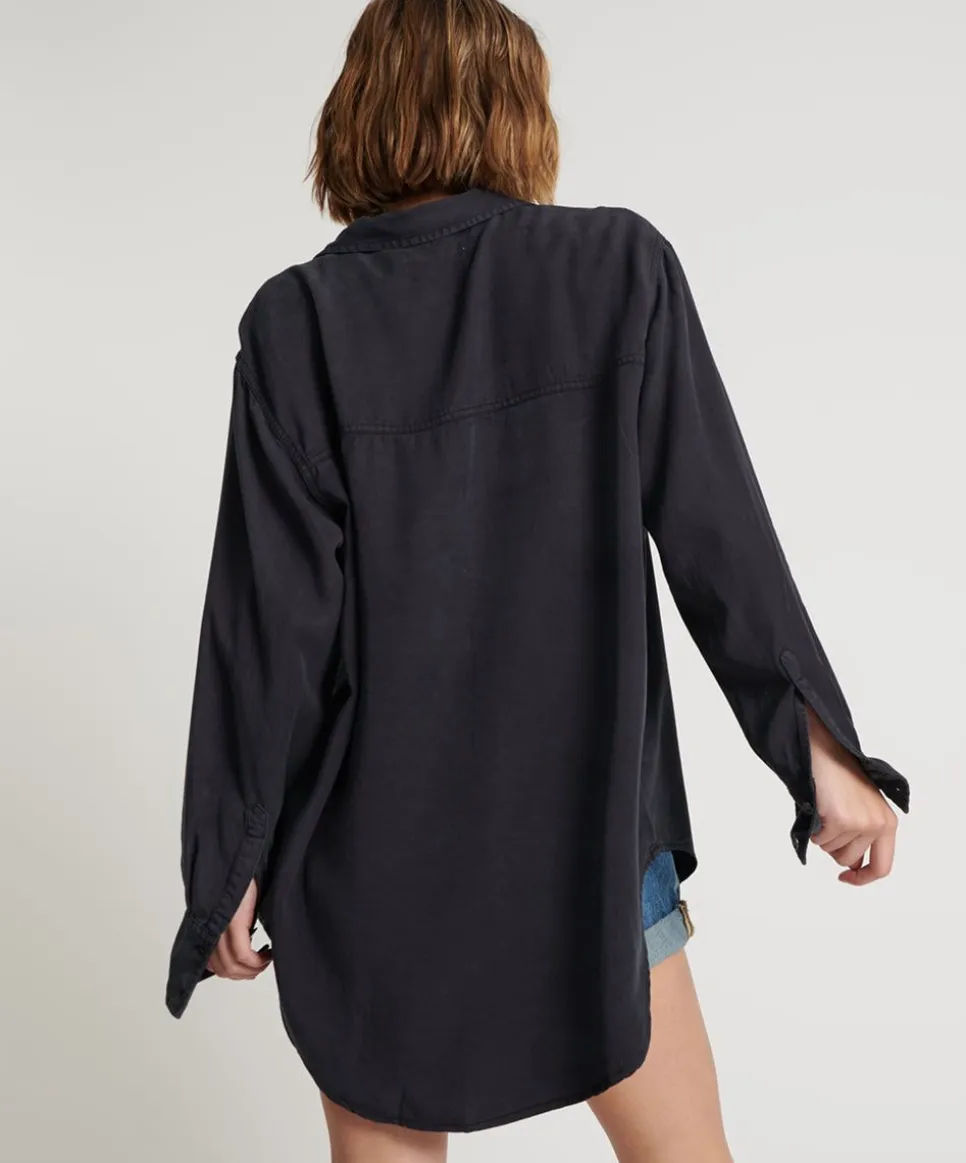 Shirts|ONE TEASPOON Charcoal Cut Off Original Liberty Shirt