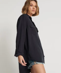 Shirts|ONE TEASPOON Charcoal Cut Off Original Liberty Shirt