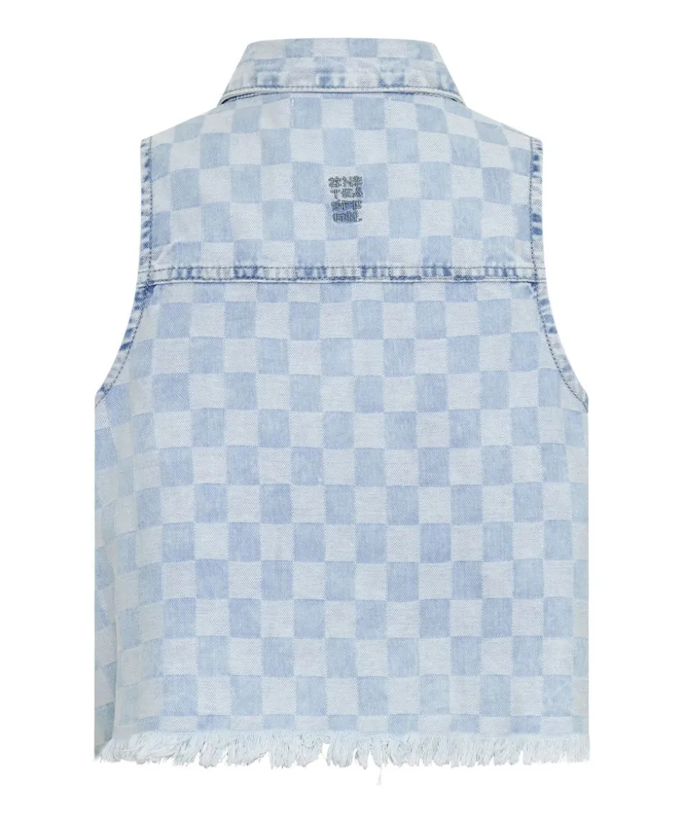 Denim Tops|ONE TEASPOON Checkmate Denim Braxton Top