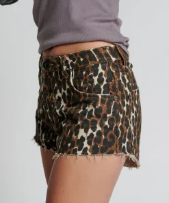 Denim Shorts|ONE TEASPOON Cheetahhh The One Fitted Cheeky Denim Shorts